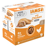IAMS Kattenvoer Delights Kitten Chicken Gravy 8 x 85 gr