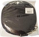 Nylon hondenlijn <br>9 mtr x 15 mm zwart