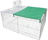 Draadren met Zonnedoek <br>144 x 116 x 65 cm
