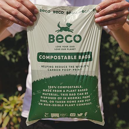 Beco Pets poepzakjes composteerbaar <br>4 x 12 st