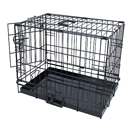 Hondenbench Premium 1 Deurs Zwart nr. 0 <br>49 x 32 x 40 cm