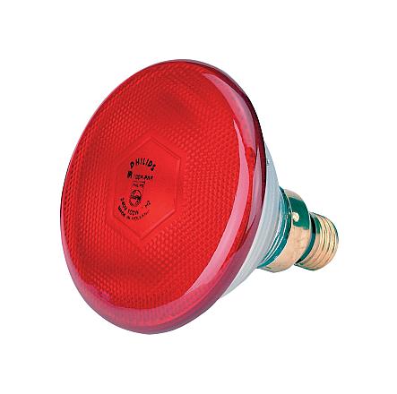 Lamp 100 W rood Philips spaar