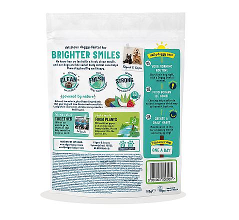 Edgard & Cooper Doggy Dental Aardbei en Mint Medium 7 st