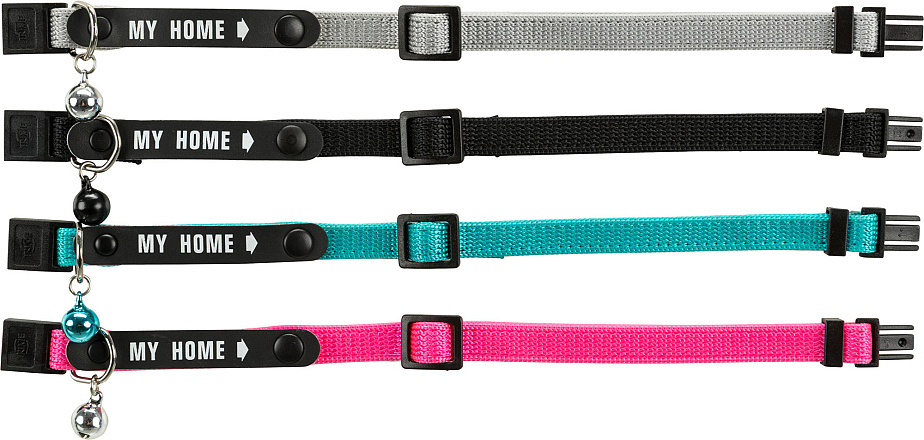 Trixie Kattenhalsband met Adresflap My Home Assorti